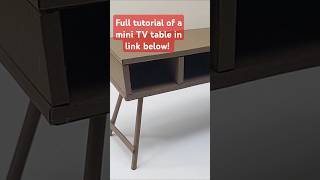 This #dollhousefurniture , a mini TV table is made from #cardboard. check out the link below for DIY This #dollhousefurniture , a mini TV table is made from #cardboard. check out the link below for DIY