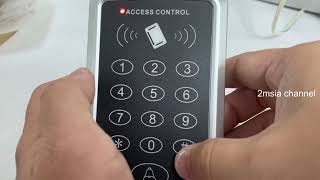 How To Reset Door Access Keypad Master Password Pin T119