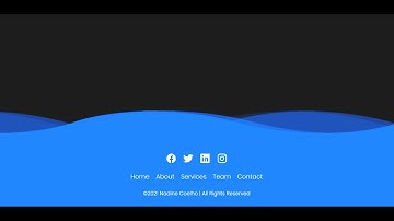 How to Make Responsive Animated Footer using Html & CSS | Simple Website Footer Design | @rjksharma