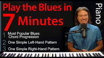 Play 12-Bar Blues Piano in 7 Minutes: Easy Left & Right Hand Patterns for Beginners EZ Quick-Start