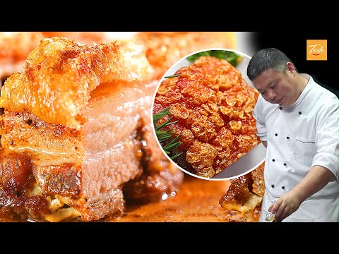 Easy Crispy Pork Belly Cooking by Masterchef | 脆皮燒肉 • Taste Show