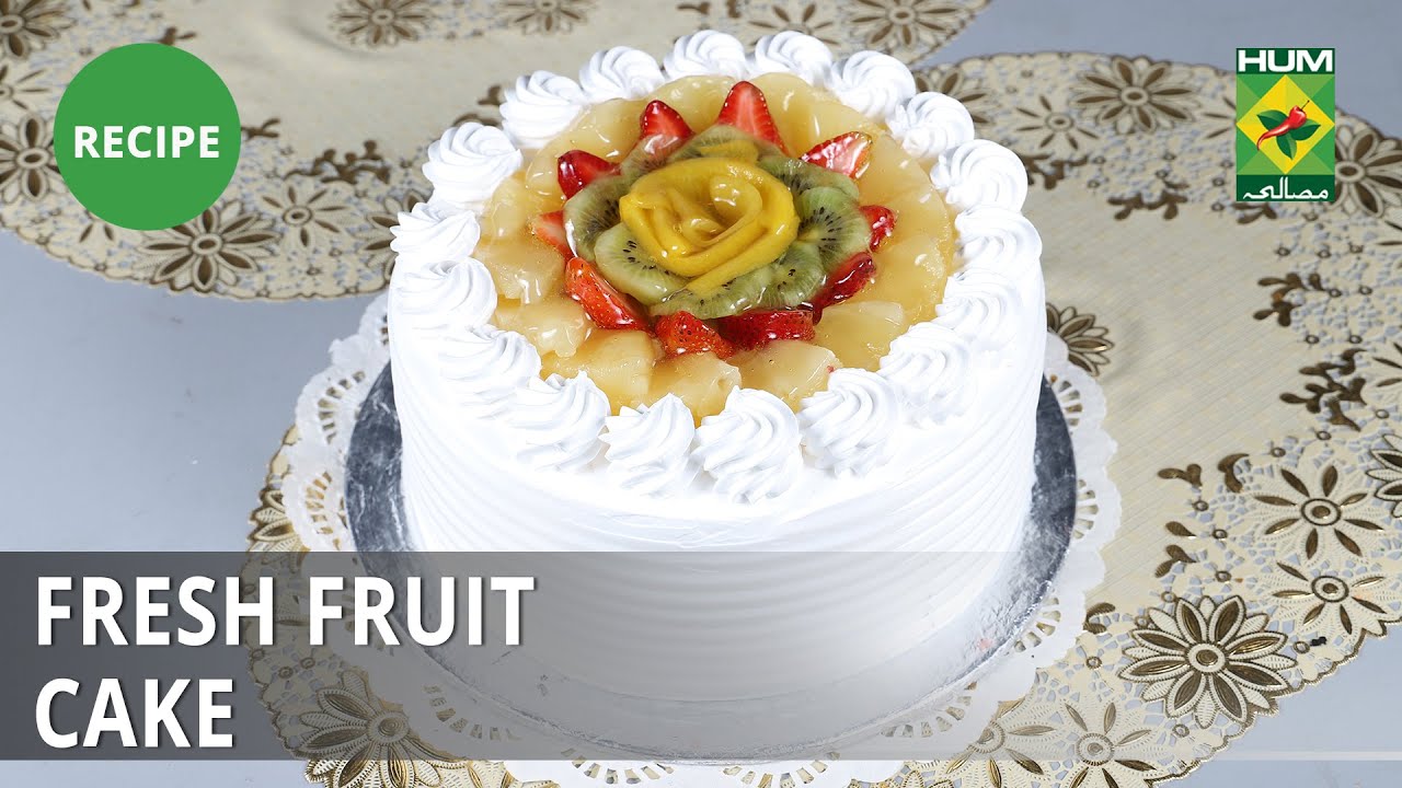 Fresh Fruit Cake Recipe Masala Mornings Shireen Anwar Dessert Youtube