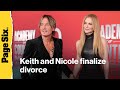 Keith Urban and Nicole Kidman finalize divorce
