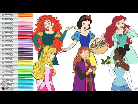Today we have a Disney Princess Coloring Book Compilation featuring Merida ...