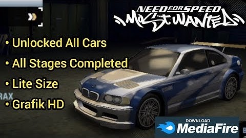 Need For Speed Most Wanted Android || Unlocked All Cars & All Stages Completed