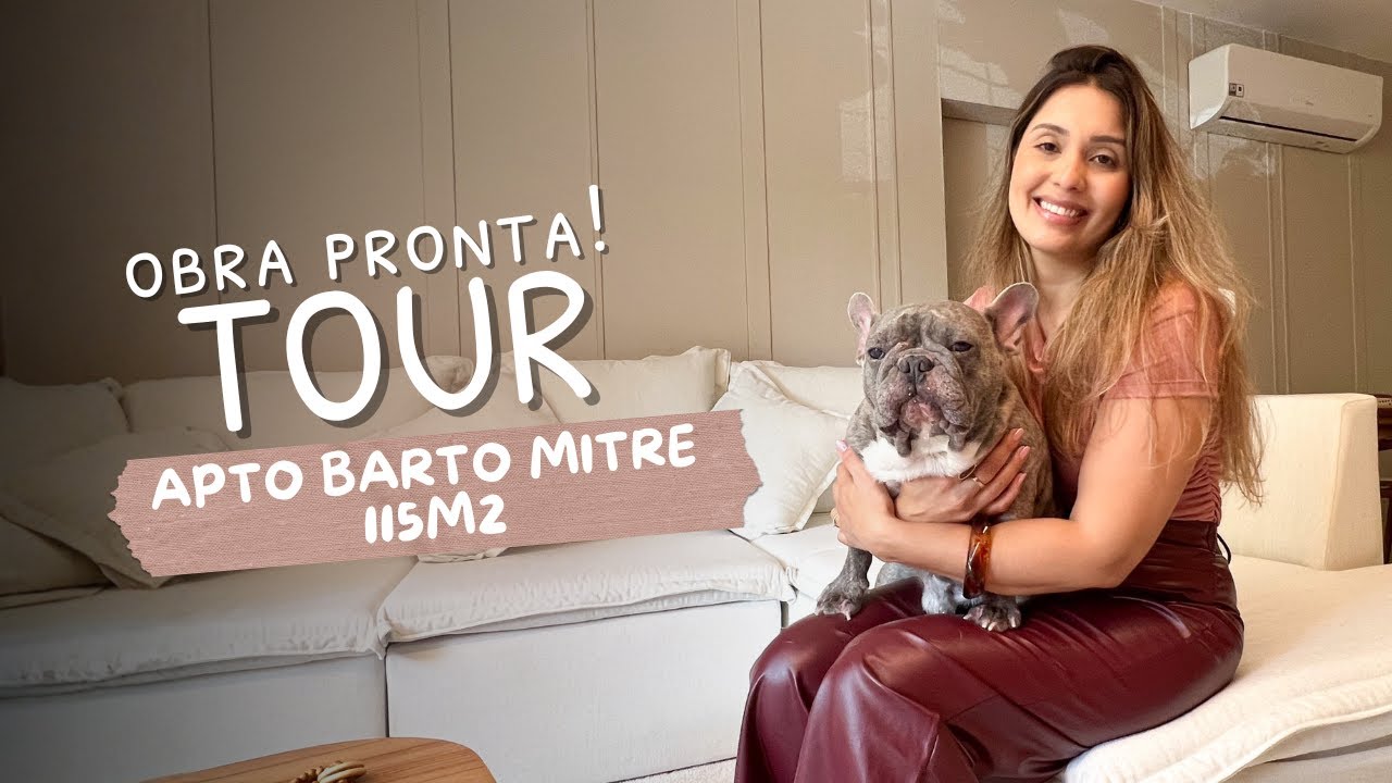 OBRA PRONTA! TOUR AP BARTO MITRE 115M² - MUDANÇA RADICAL, COZINHA AZUL E NOVO CLOSET