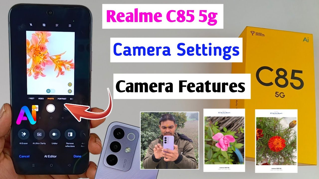 Realme c85 5g camera settings / realme c85 camera features / realme c85 camera ai features 
