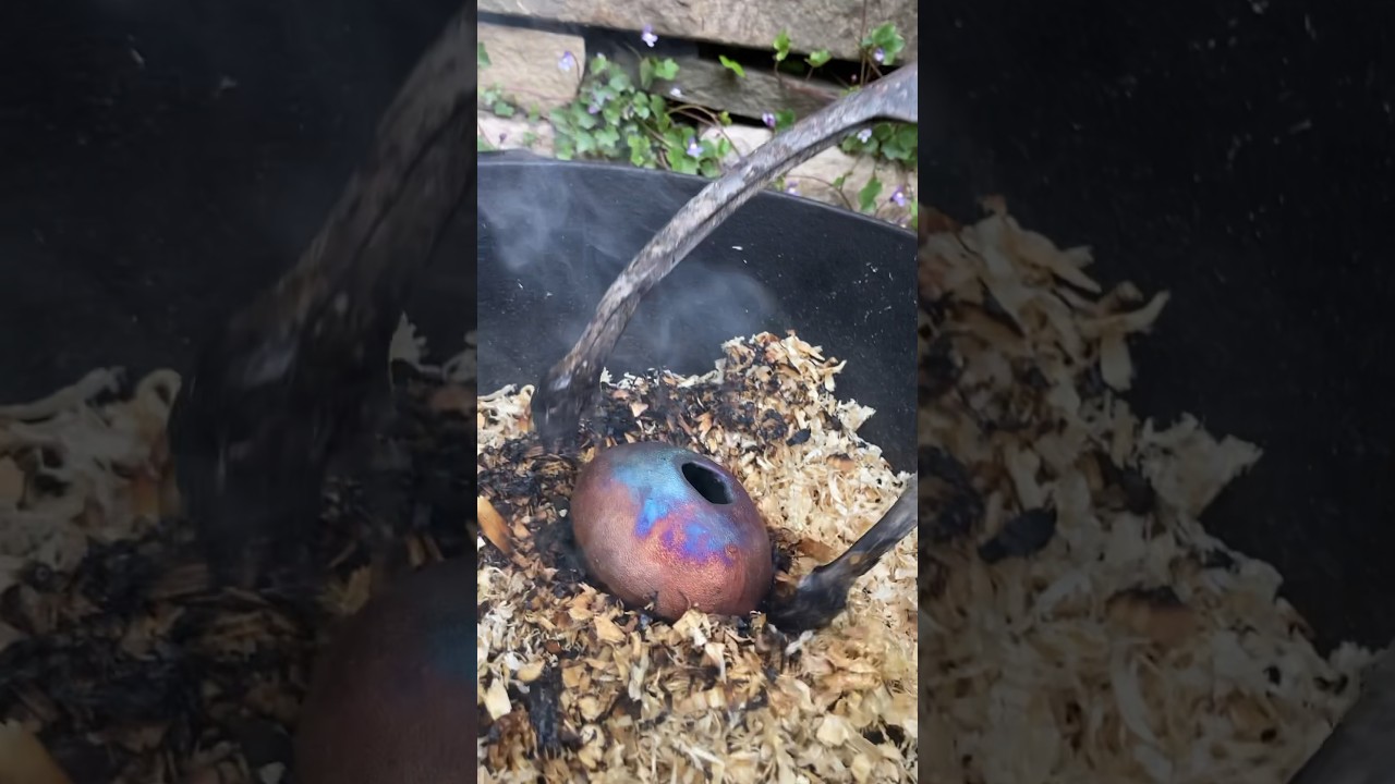 Real time glaze change as it’s exposed to air 