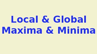 Simulated Annealing 2/7: Local and Global Maxima and Minima