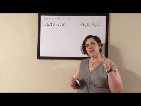 Equation of lines 4 - vertical and horizontal