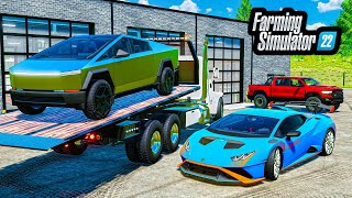 Match Highlights LUXURY REPO'S IN ELMCREEK! (TESLA CYBERTRUCK, LAMBORGHINI, RAM TRX) | FS22