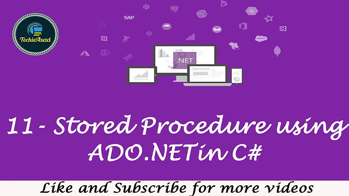 11- ADO.NET Stored Procedure C# | Stored Procedure with Input Parameter ADO.NET C# (Hindi/Urdu)