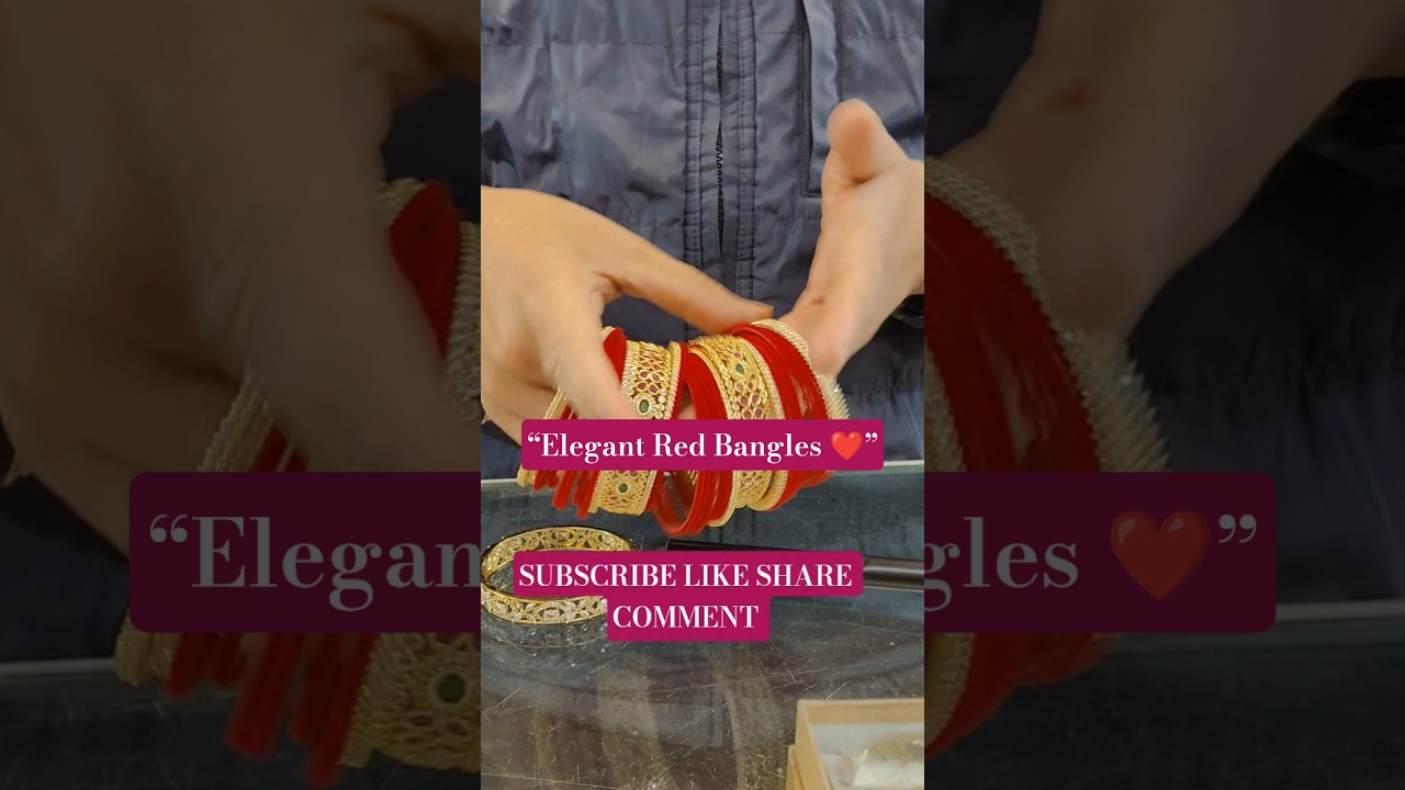 Beautiful Red Bangles Set | Bridal & Party Wear Chooda | Latest Design 