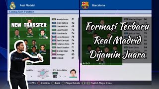 Formasi Real Madrid 2025 Taktik&Strategi  Xabi Alonso Dijamin Juara | Formasi Terbaik Pes Ps3