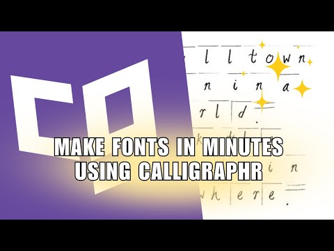 ❤ EASY: How to make fonts in minutes using Calligraphr! | 2025