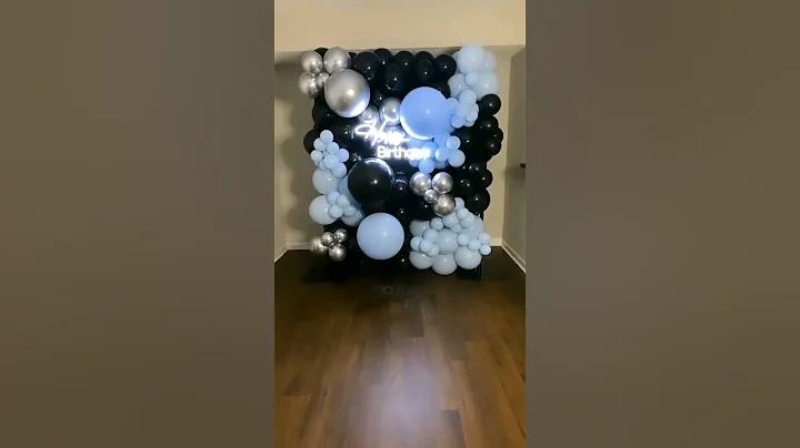 HAPPY BIRTHDAY WALL DECOR ! SIMPLE WALL DECOR! #balloon #decor #event #party #shorts #birthday #like