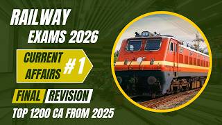 2025 Current Affairs Final Revision | Top 100 Jan 2025 CA - PART 1 #railway #rrb #ntpc #alp # JE