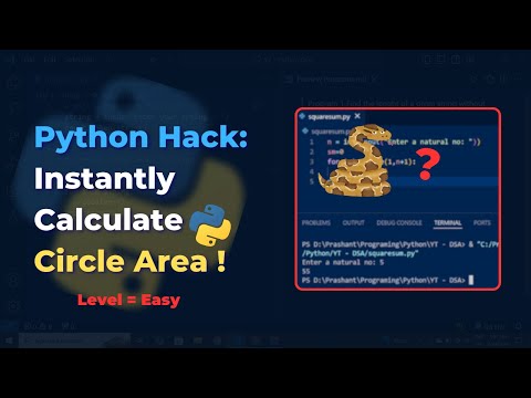 Calculate the Area of a Circle in Python with 4 Simple Lines of Code!
