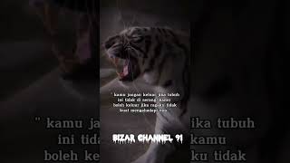 kamu jangan keluar jika tubuh ini tidak di serang.!