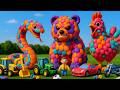 The mascot vibrato assistant Panda placed on the football field is popular, co-produced and creative