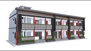 Desain Sekolah 2 Lantai 10x30m! 6 Kelas + Rooftop Modern 😱 Full Denah & 3D