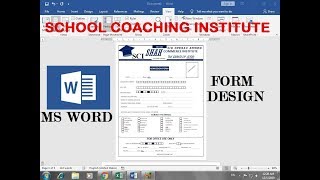 How To Create a Form in word  2007. 2010 .  2013 . 2016. 2019 Hindi