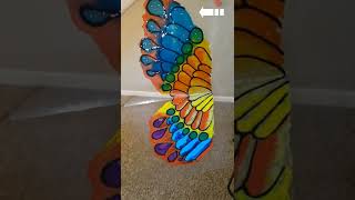 Testing Faux Stained Glass Methods #FauxStainedGlass