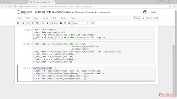 TensorFlow for Machine Learning Solutions: Working with a Linear SVM| packtpub.com