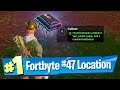 Fortnite Fortbyte #47 Location - Found Between a Reboot Van, Pirate Camp and a Crashed Battle Bus Fortnite Fortbyte #47 Location - Found Between a Reboot Van, Pirate Camp and a Crashed Battle Bus
