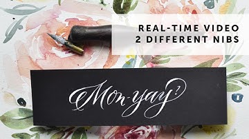 Real time Calligraphy with Different Nibs | It