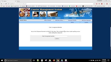 courier management in php