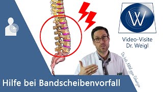 Bandscheibenvorfall (Prolaps) - Diagnose & Therapie (Übungen, Operation) beim Bandscheibenvorfall