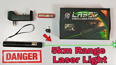 Powerful Green Laser Pointer Unboxing and Testing | 5 km Range Laser Light - Unboxing and Review