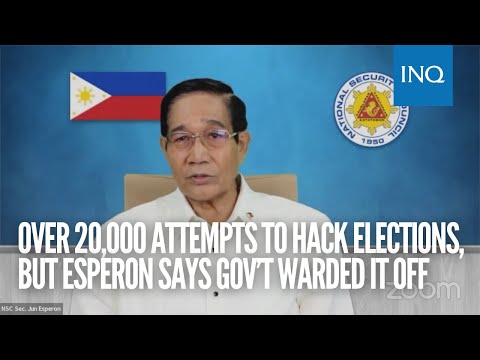 Over 20,000 attempts to hack elections, but Esperon says gov’t warded it off