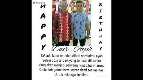 Kado ulang Tahun untuk ayah