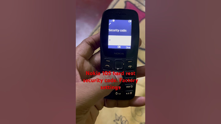 Nokia 105 hard reset security code.     Nokia factory setting #shorts