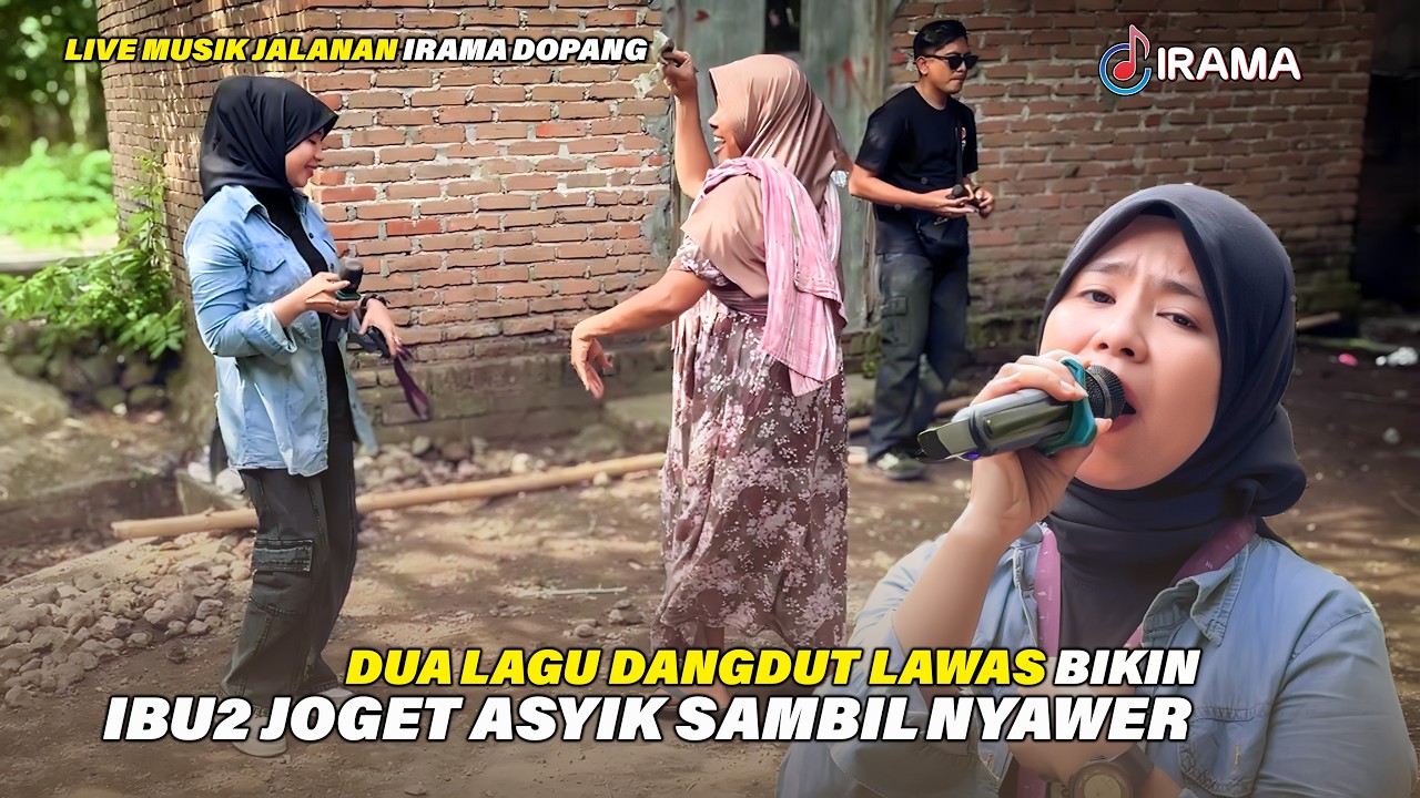 Nia Dirgha Goyang Asyik Bareng Ibu Ibu Pecinta Musik Jalanan Irama Dopang