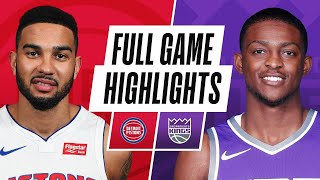 GAME RECAP: Pistons 113, Kings 101
