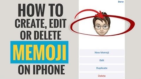 How to Create, Edit or Delete Memoji on iPhone