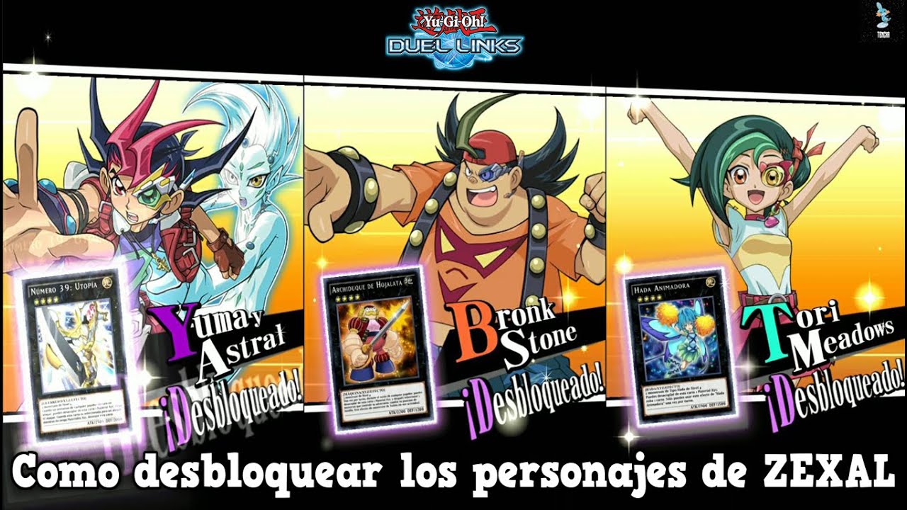 Como Desbloquear El Mundo Y Los Personajes De Zexal Yu Gi Oh Duel Links Youtube 