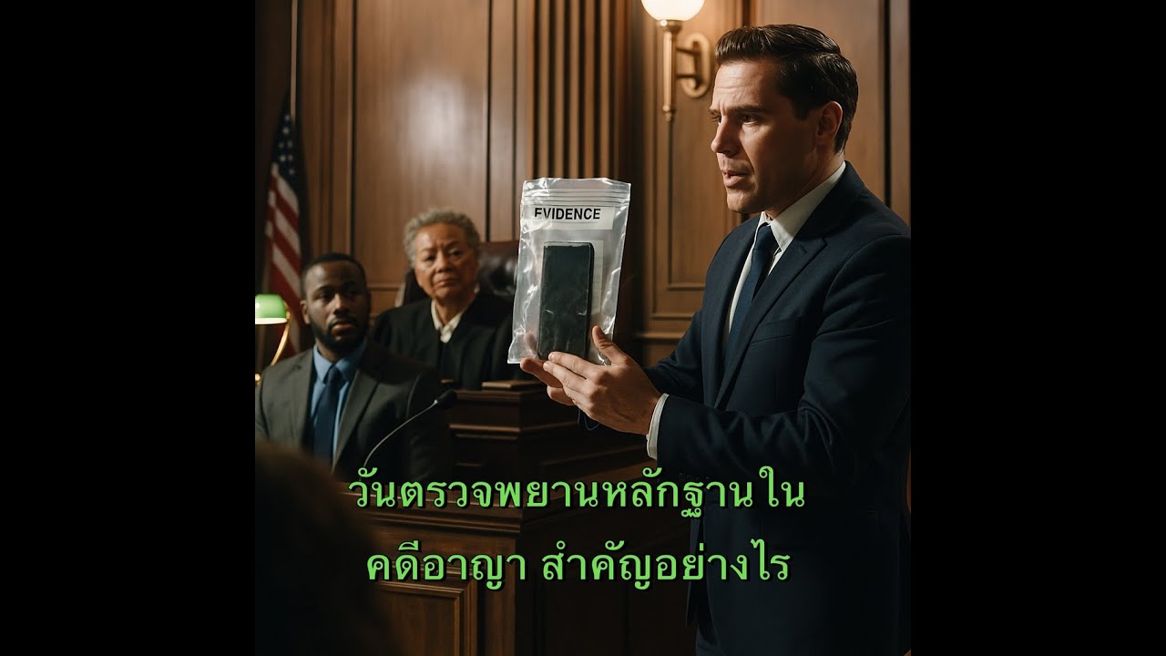 วันตรวจพยานหลักฐานในคดีอาญาสำคัญอย่างไร