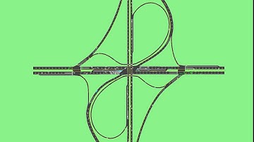 Single Point Parclo B4 (with contraflow off-ramps)