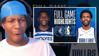 69 COMBINED! 😳 Lvgit Reacts To TIMBERWOLVES at MAVERICKS | FULL GAME HIGHLIGHTS | January 7, 2024