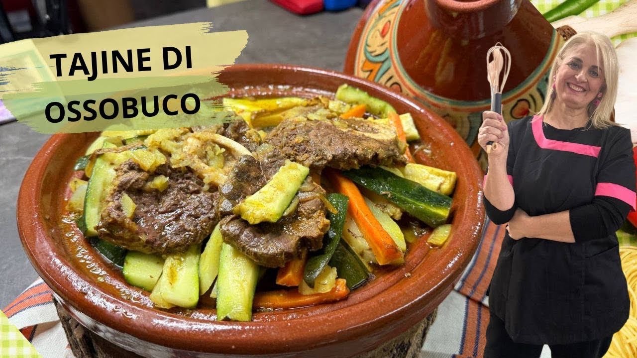 TAJINE MAROCCHINO DI OSSOBUCO DI MANZO 🥩E VERDURE - #ricetta_araba 