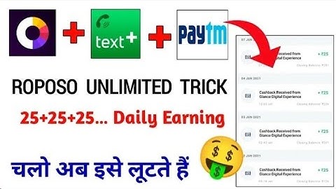 Roposo unlimited trick USA no refer bypass track 2021 || Unlimited trick 2021