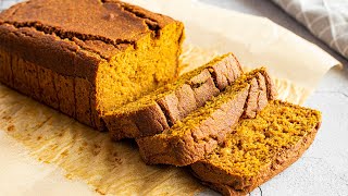 Healthy Pumpkin Bread (with OATS)