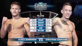 CAGE 31 Aleksi Nurminen vs Jonathan Svensson (MMA)