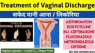 White discharge,vaginal discharge, leucorrhoea(लिकोरिआ),योनि से सफेद पानी ka इलाज ..by drniteshraj