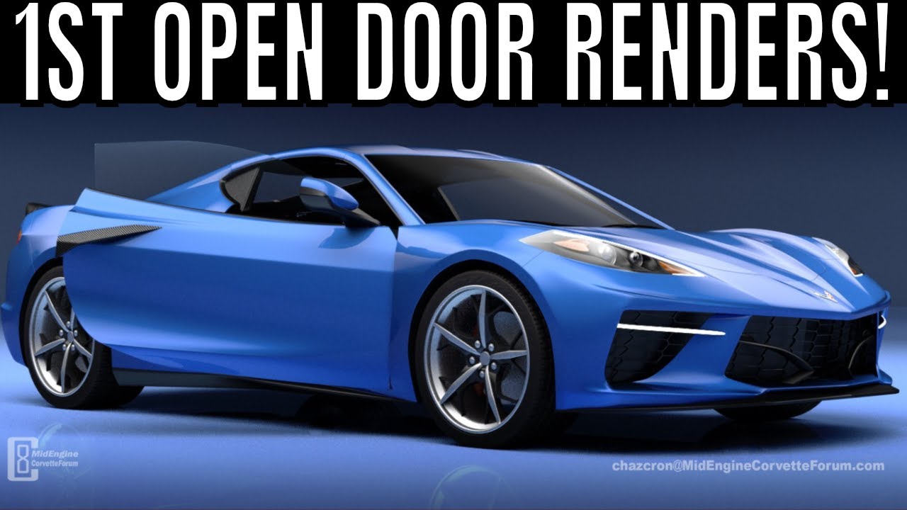 NEVER Before Seen Chevy C8 Mid-Engine Corvette With Doors Open! - YouTube