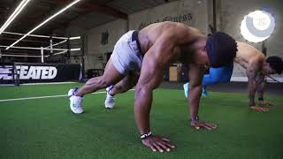 10 MINUTE FAT BURN WORKOUT |  NO EQUIPMENT | SIMEON PANDA & AUSTIN DOTSON